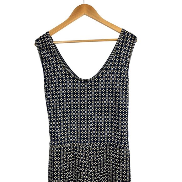 Max Studio Womens XL Sleeveless Geometric Print Jumpsuit With V-Neckline - Picture 3 of 7